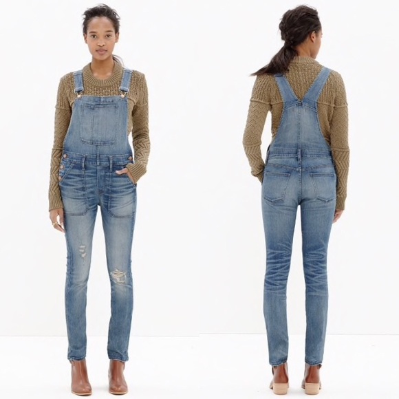 Madewell Denim - Madewell Skinny Overalls in Adrian Wash